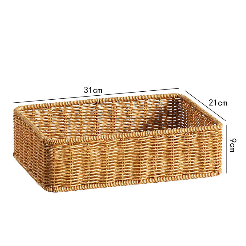 Handcrafted Wicker Storage Tray Kalsten