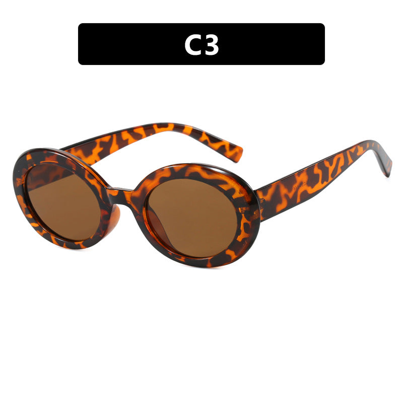 Women's round sunglasses with elegant plastic frame and UV protection Kalsten
