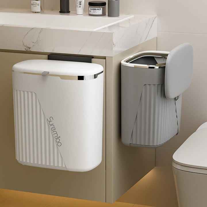 Women compact wall waste bin with lid and odor-tight system Kalsten