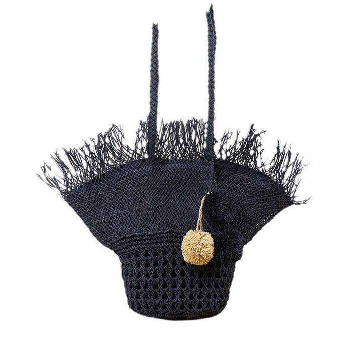 Elegant Basket Bag with Fringed Design Kalsten