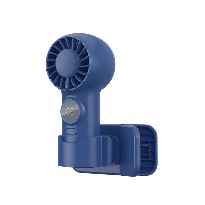 Unisex Mini Digital Display Rechargeable Handheld Fan Kalsten