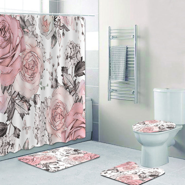 Floral Print Shower Curtain Kalsten