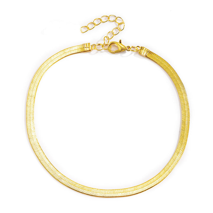 Sleek Adjustable Gold Hoops Necklace Kalsten