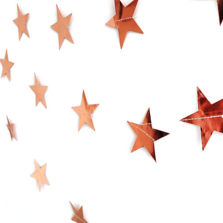 Unisex nan hanging star garlands made of metallic paper for party decoration and photo background Kalsten