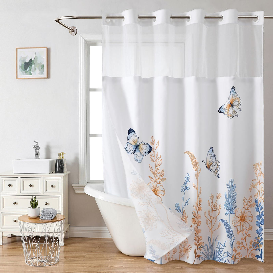 Elegant Butterfly Shower Curtain Kalsten