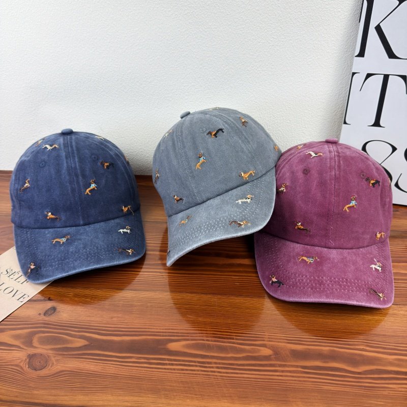 Unisex Embroidered Dog-Themed Baseball Cap Kalsten