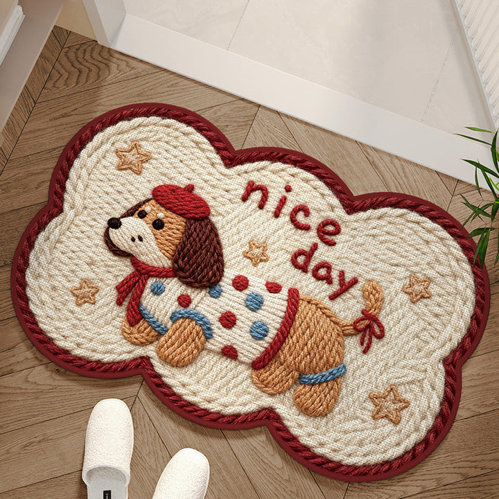 Adorable Dog-Themed Area Mat Kalsten
