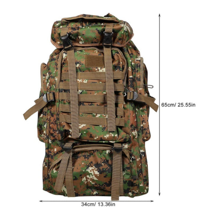 Tactical backpack with modular compartments and breathable back Kalsten