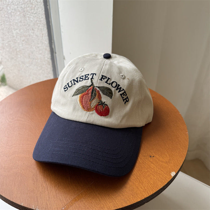 Women's Embroidered Fruit-Themed Baseball Cap Kalsten