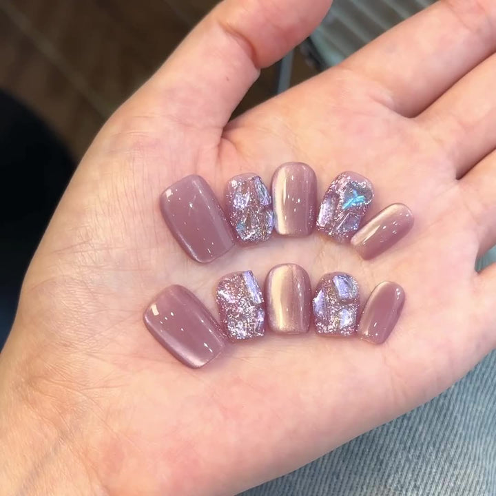 Glittery Nail Art Press-On Set Kalsten