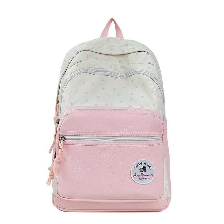Charming Star-Patterned School Backpack Kalsten