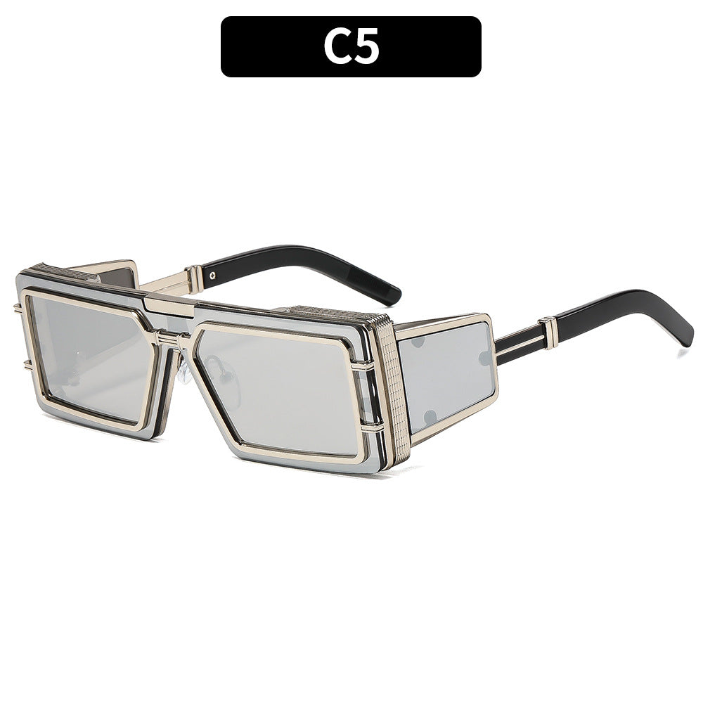 Women Geometric Oversized Sunglasses with Luxurious Frame Kalsten
