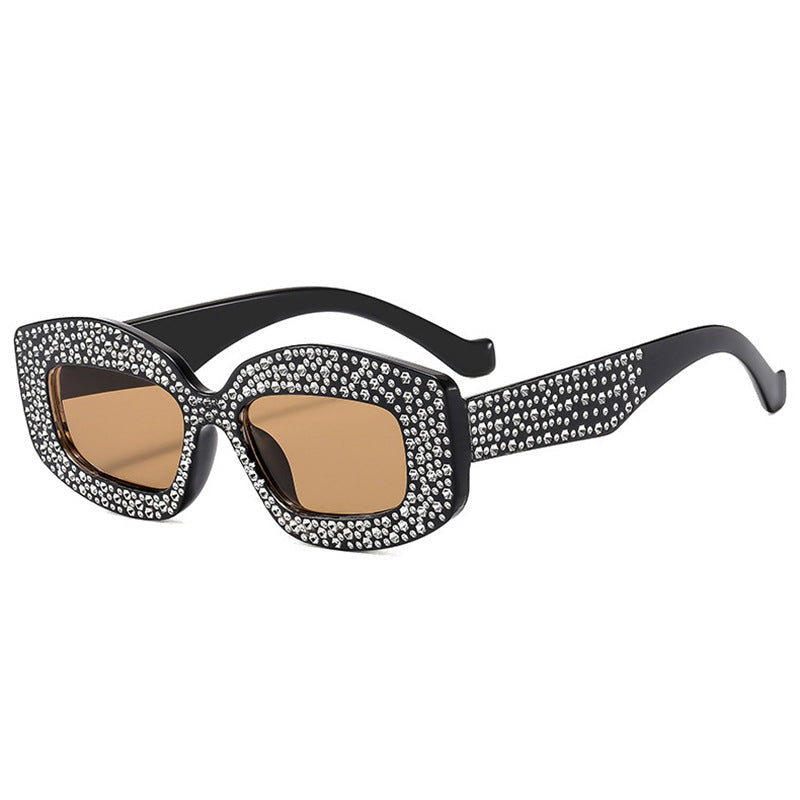 Women striking sunglasses with glamorous rhinestones Kalsten