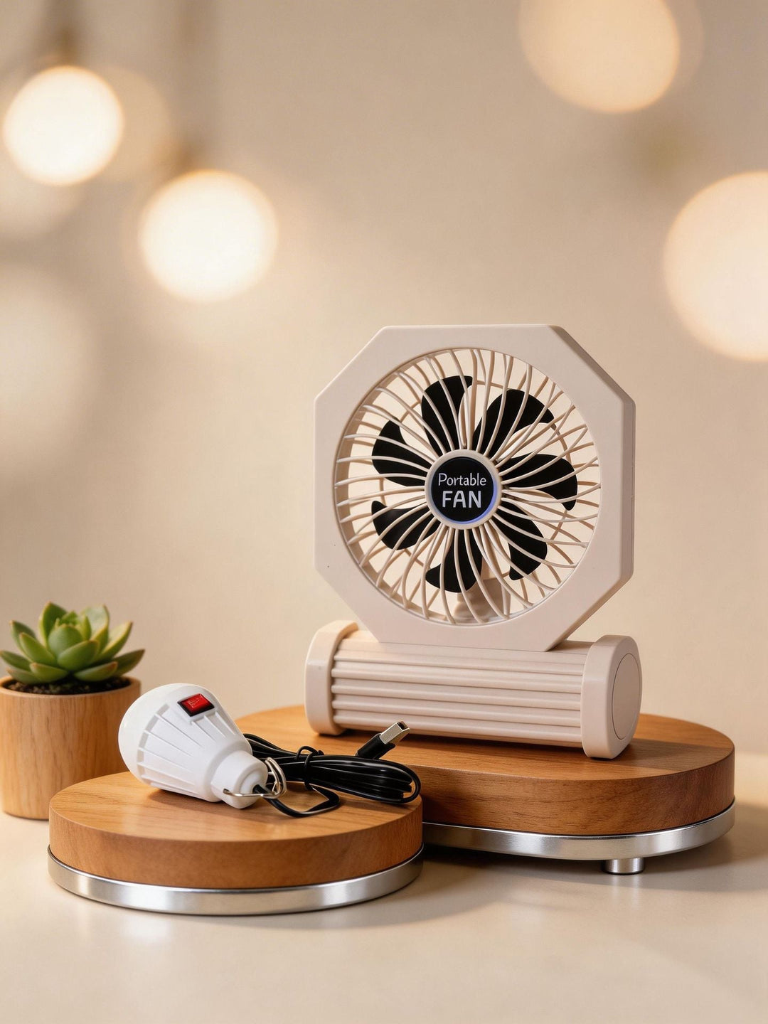 Ladies Portable Table Fan with Powerful Air Circulation Kalsten
