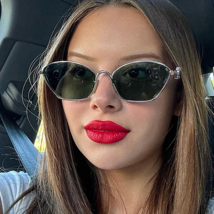 Women's fashionable Cat-Eye sunglasses with delicate metal frame Kalsten