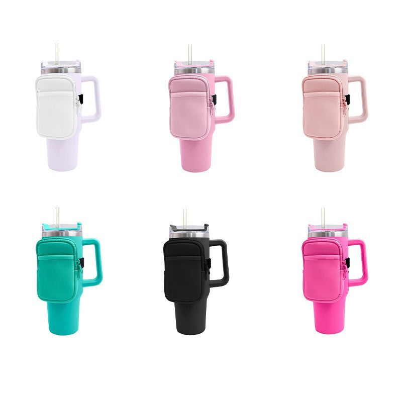 Unisex cup holder with practical pocket Kalsten