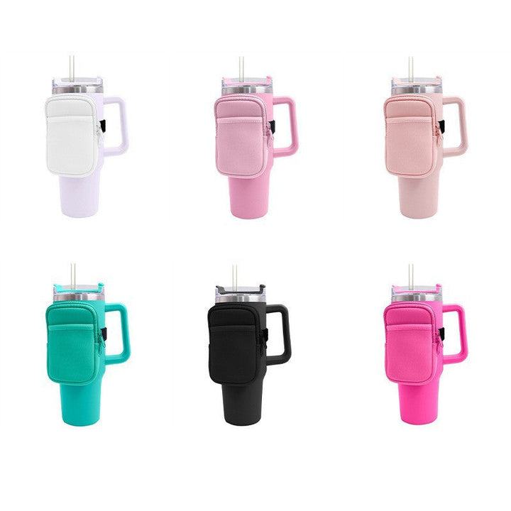 Unisex cup holder with practical pocket Kalsten