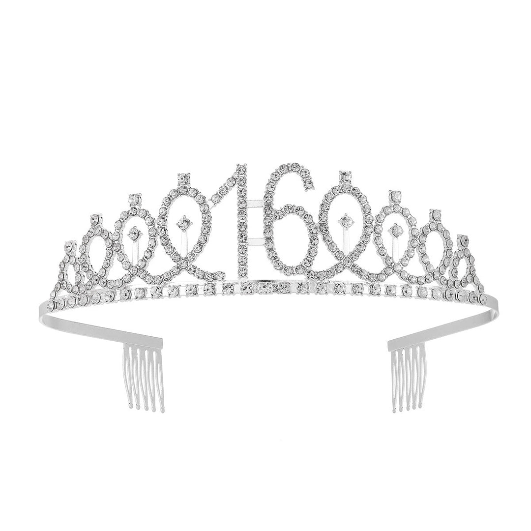 Women's Crystal-Embellished Tiara with Elegant Design Kalsten