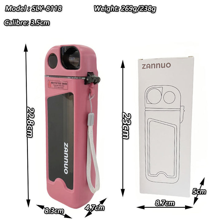 Ladies unique flip-top drinking bottle with viewing window Kalsten