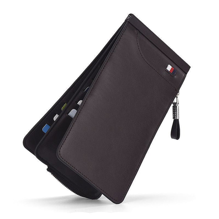 RFID-Blocking Zippered Leather Card Holder Kalsten