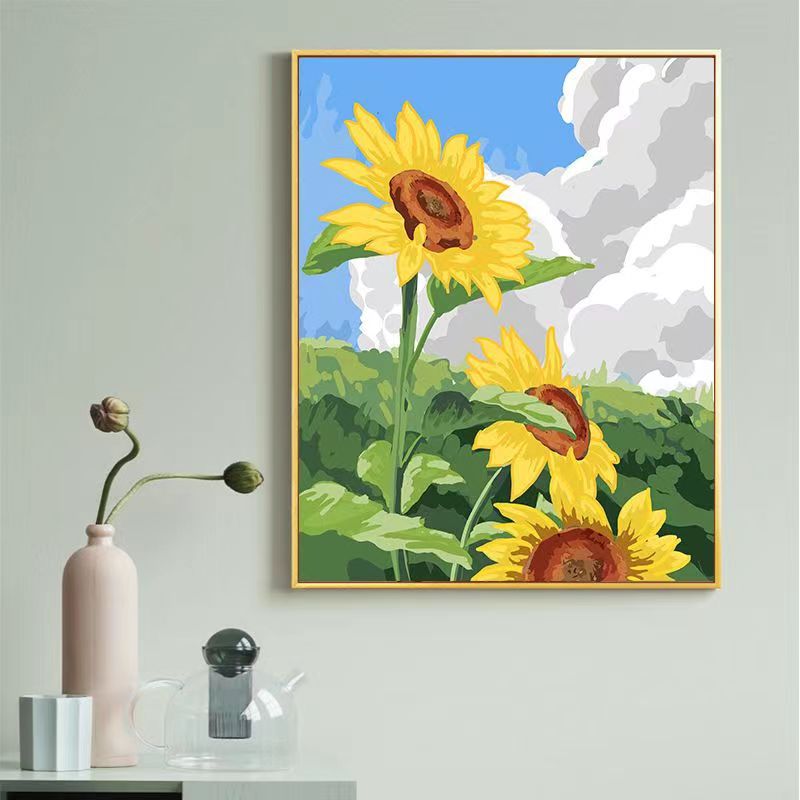 Sunflower-Themed Canvas Art Print Kalsten