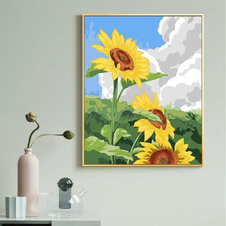 Sunflower-Themed Canvas Art Print Kalsten