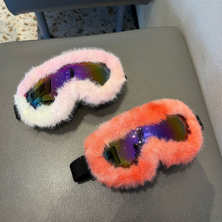 Women's sporty ski goggles with luxurious plush edge Kalsten