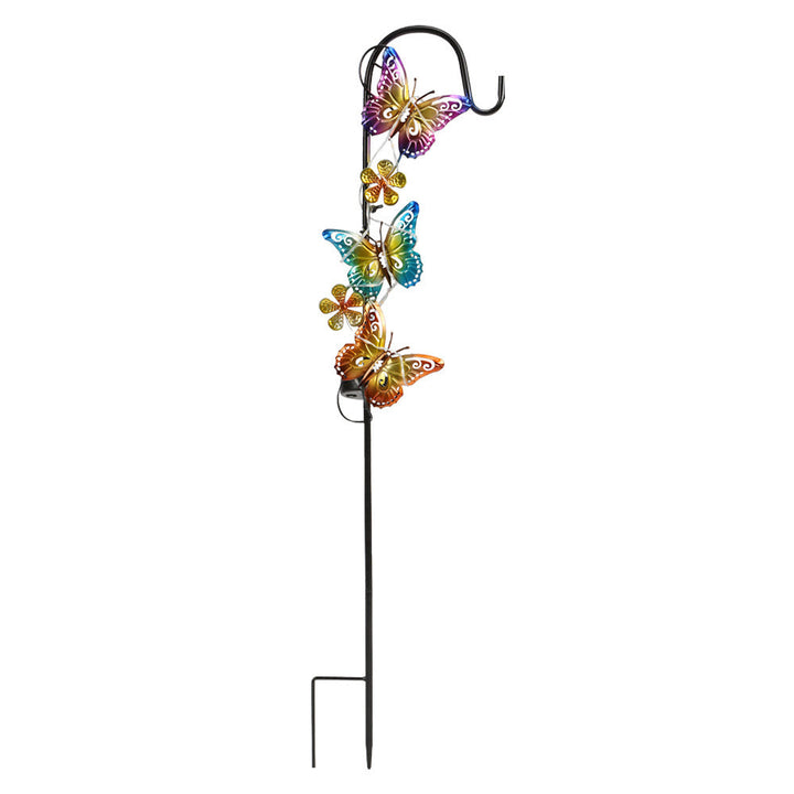 Solar LED Butterfly Garden Stake Decorative Metal Yard Ornament Kalsten