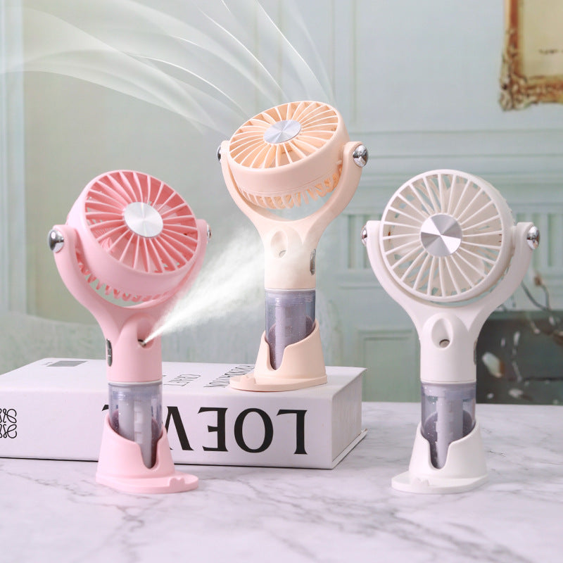 Ladies Portable Hand Fan with Integrated Spray Function Kalsten