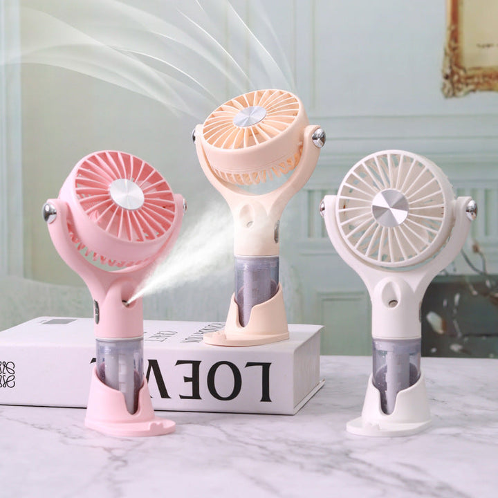Ladies Portable Hand Fan with Integrated Spray Function Kalsten