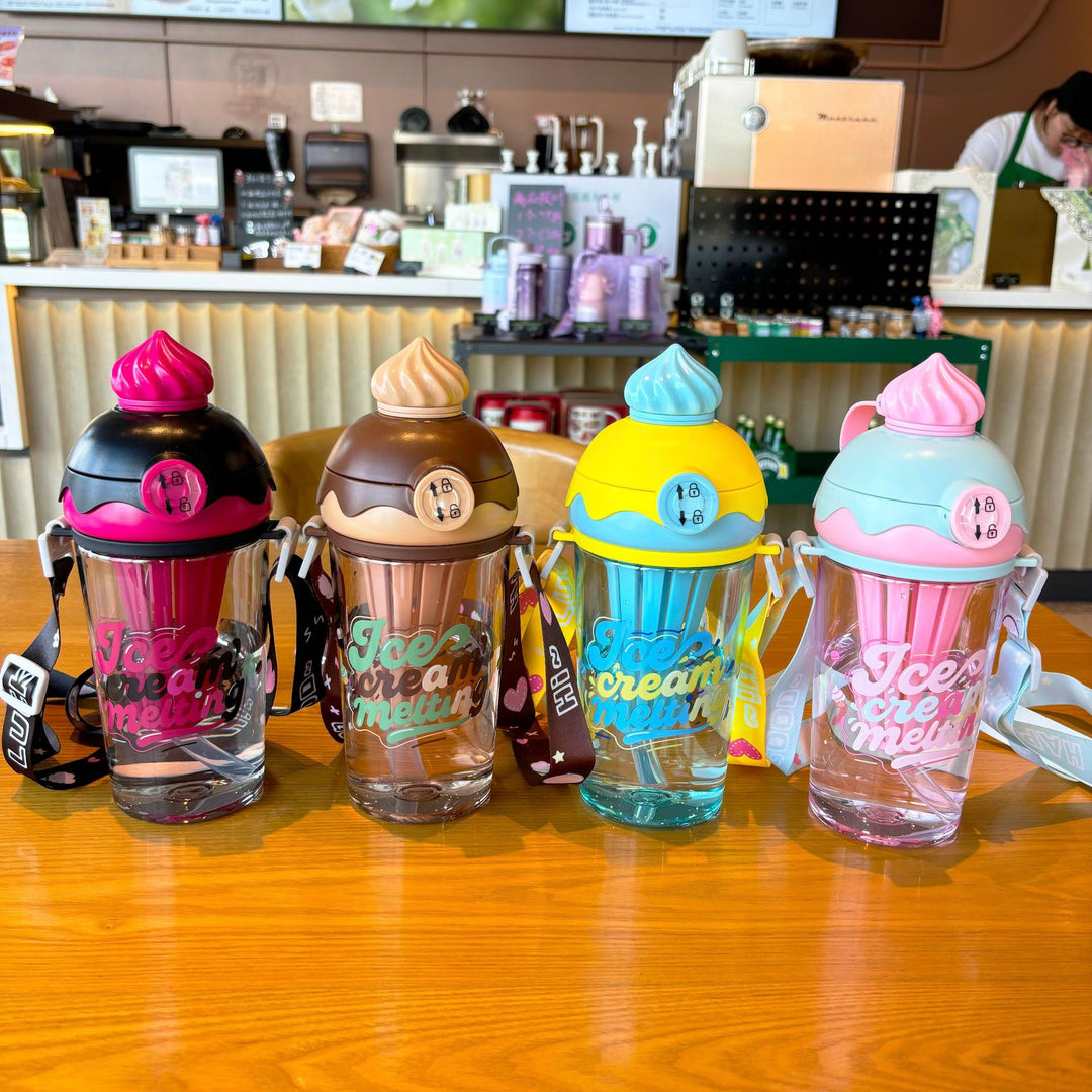 Ladies creative drinking bottle in ice cream design Kalsten