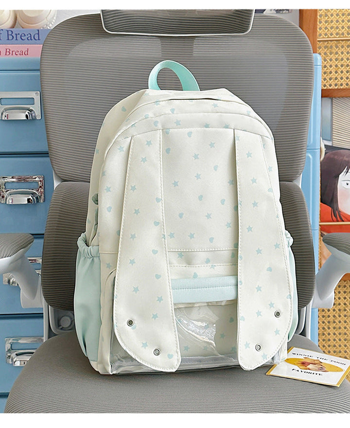 Comfortable Star-Printed School Backpack Kalsten