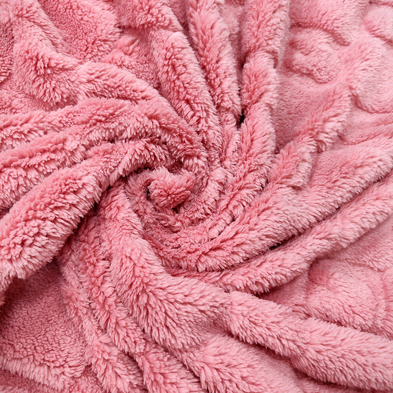 Ladies Cozy Microfiber Quick Change Blanket in Modern Checkered Pattern Kalsten