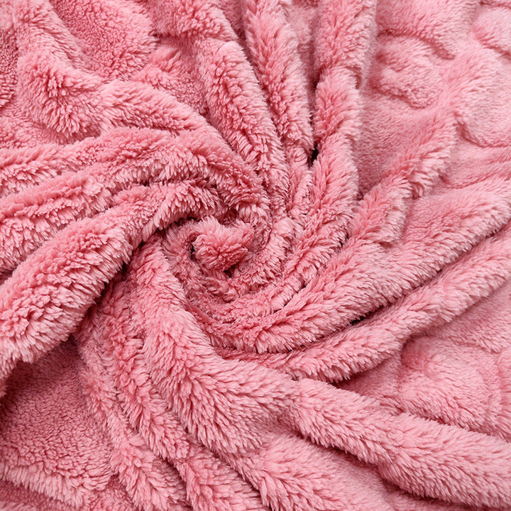 Ladies Cozy Microfiber Quick Change Blanket in Modern Checkered Pattern Kalsten
