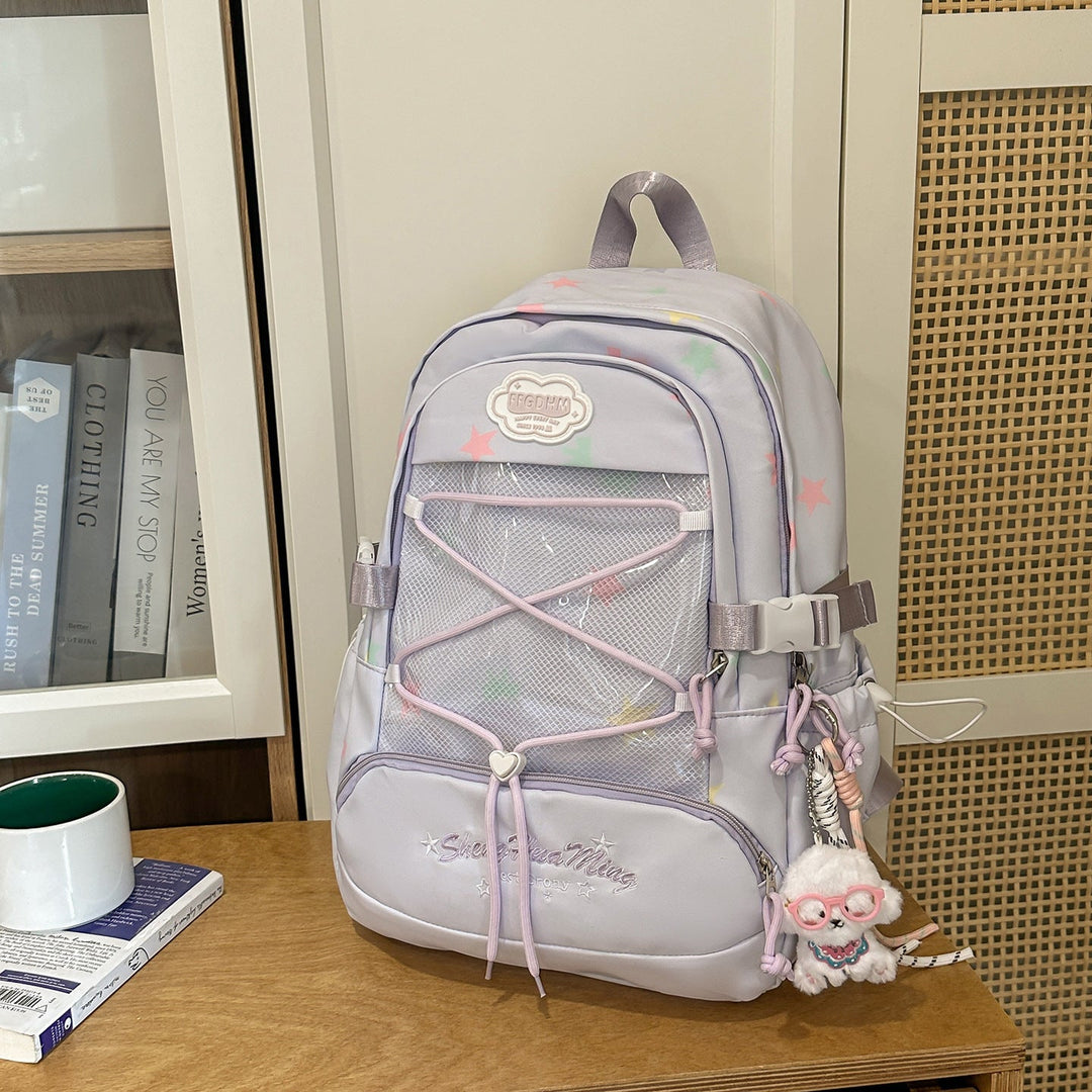 Stylish Star-Embellished Backpack Kalsten