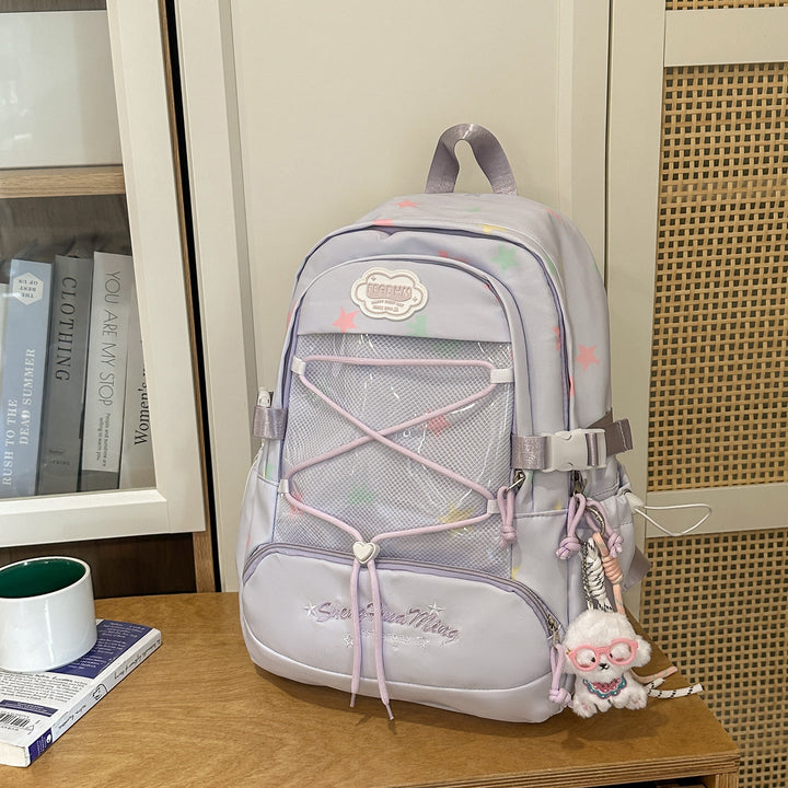 Stylish Star-Embellished Backpack Kalsten