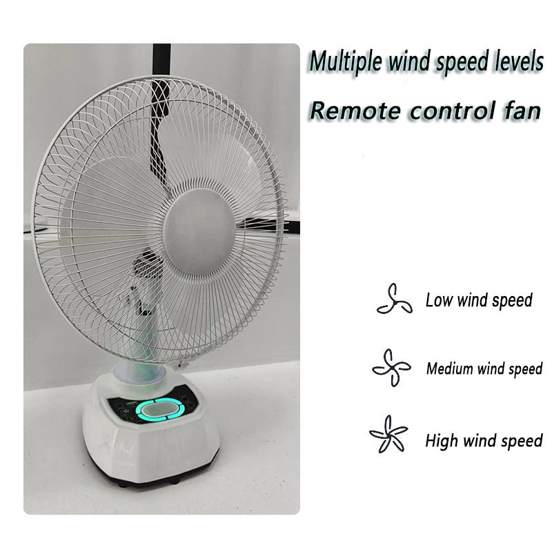 Ladies table fan with remote control and solar operation Kalsten