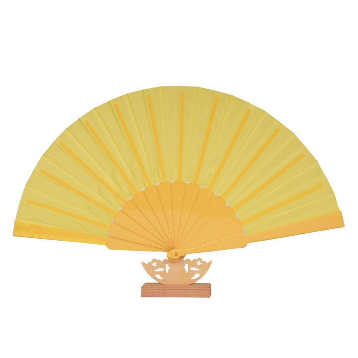 Ladies decorative fan with elegant wooden handle Kalsten