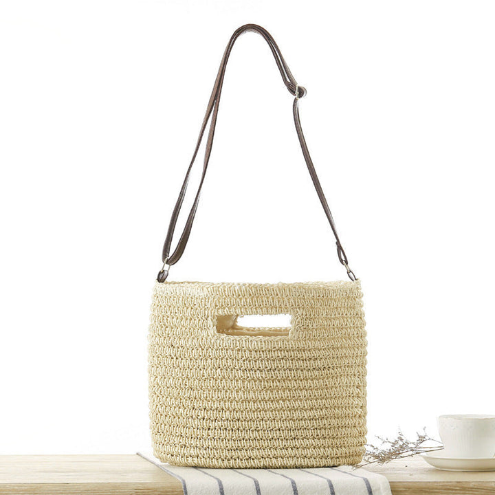 Braided shoulder bag with unique carrying handle Kalsten