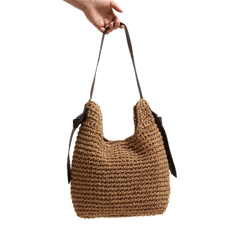 Fashionable Handmade Shoulder Bag Made of Natural Material Kalsten