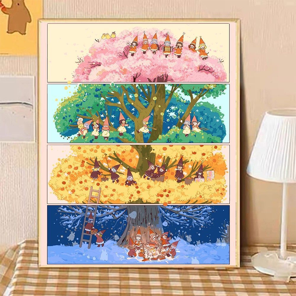 Cozy Home Illustration Canvas Art Kalsten