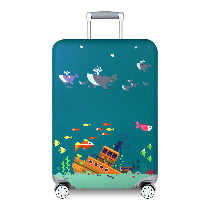 Unisex nan Kids Luggage Cover for Hard Shell Suitcases with Fun Space Design made of Elastic Polyester-Spandex Kalsten
