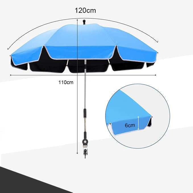 Women’s sturdy beach sunshade umbrella with adjustable mounting system Kalsten