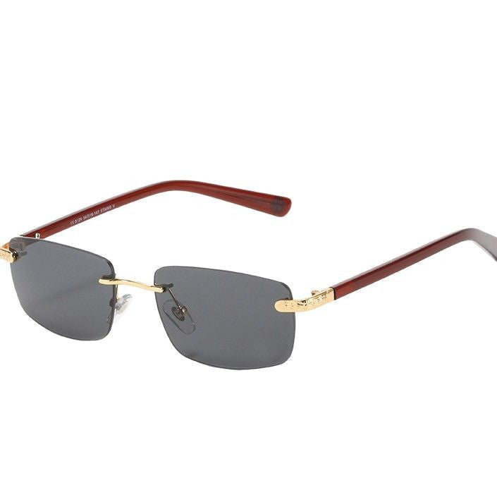 Women's fashionable half-frame glasses with comfortable nose pads and elegant design Kalsten