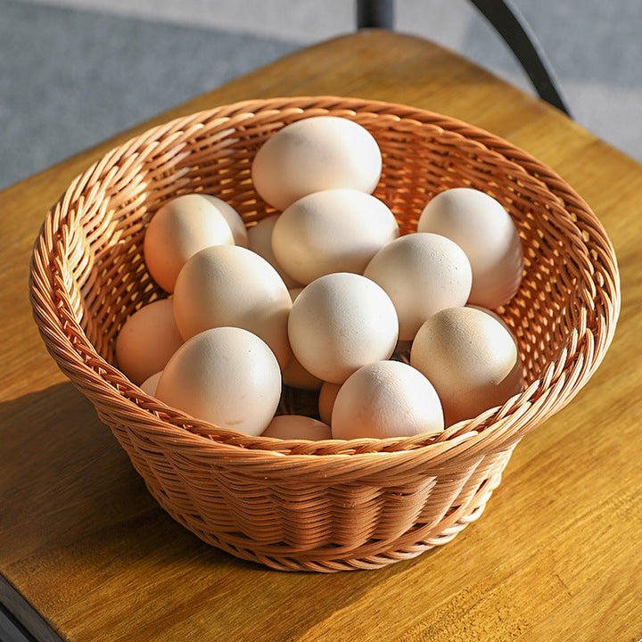 Unisex Handwoven Decorative Basket with Natural Shape Kalsten