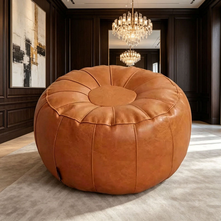 Ladies Elegant Leather Stool in Modern Design Kalsten
