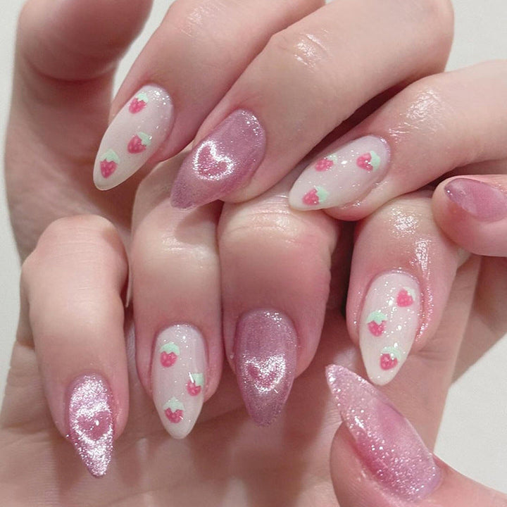 Strawberry Floral Nail Art Set Kalsten