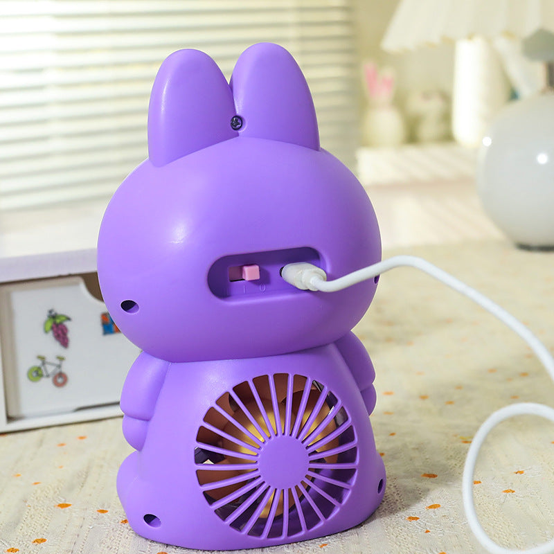 Women's Portable Mini Fan with Cute Bunny Design Kalsten