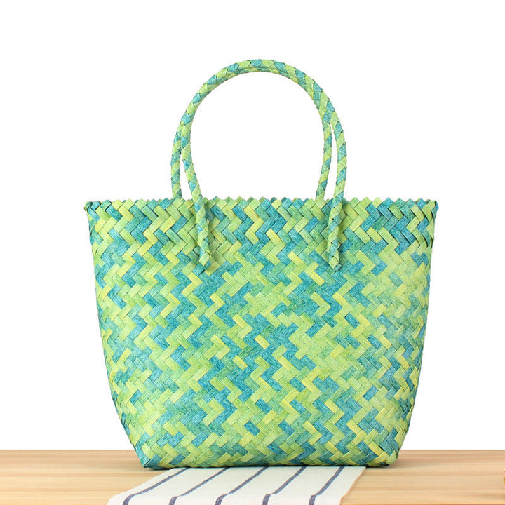 Braided Tote Bag with Sturdy Carry Handles Kalsten
