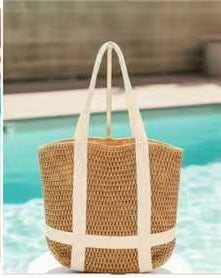 Trendy Woven Beach Bag Kalsten